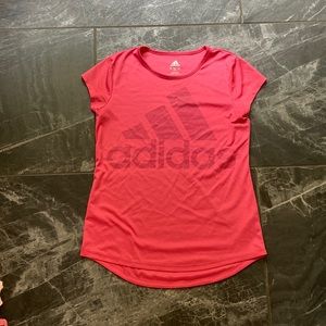 Hot pink Adidas shirt